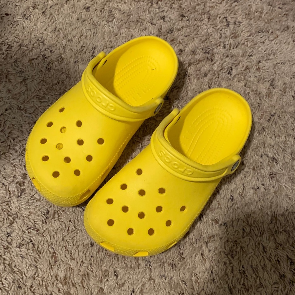 Yellow crocs